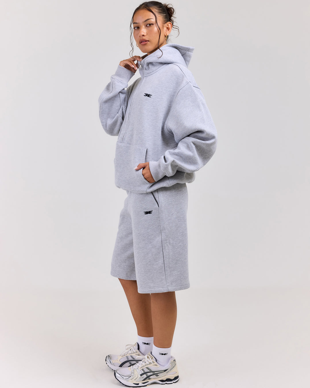 Classic Oversized Shorts - Grey