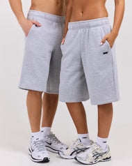 Classic Oversized Shorts - Grey