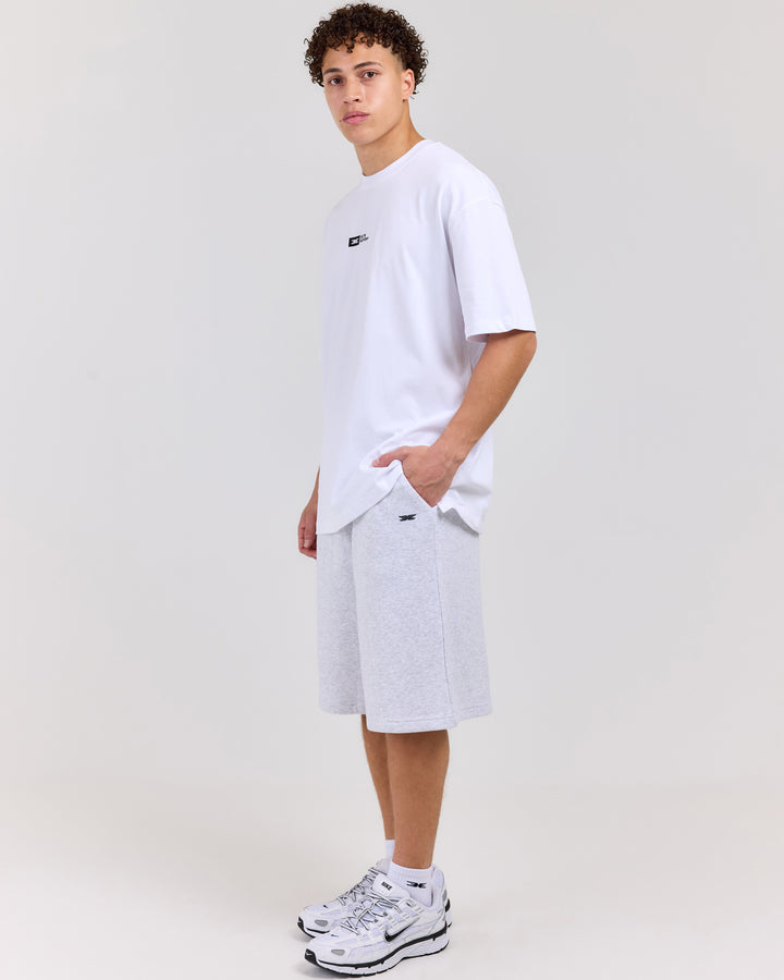 Omni Oversized Shorts - Grey Marle