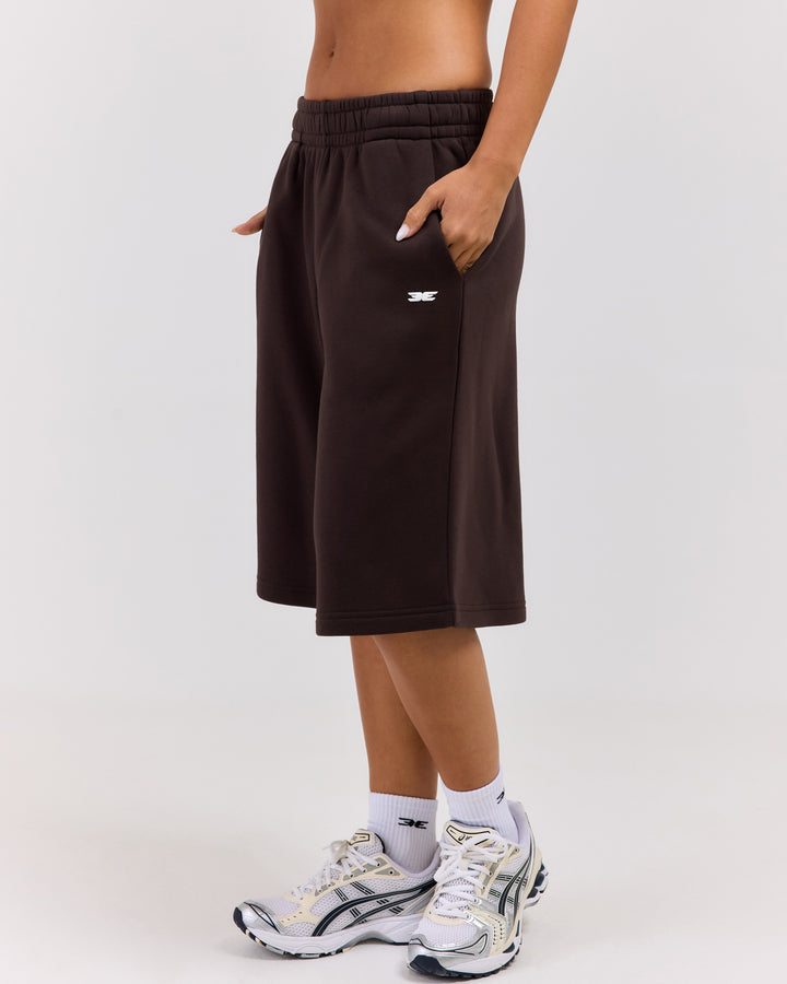 Omni Oversized Shorts - Coffee Bean
