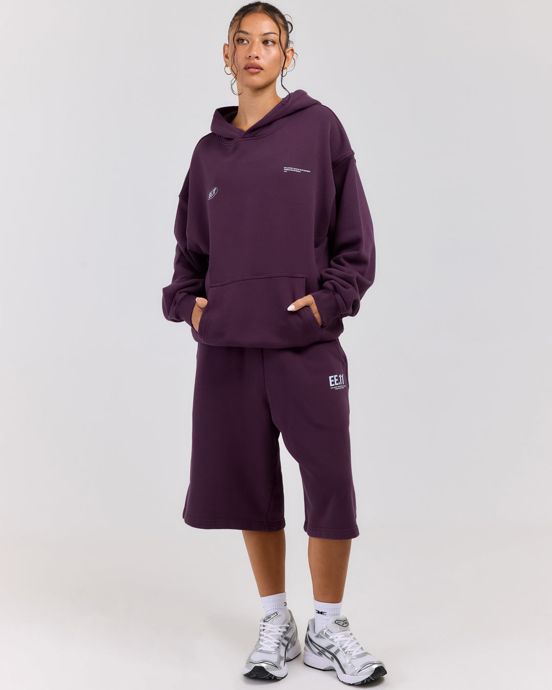 Premium Cotton Unisex Jorts - Acai Berry