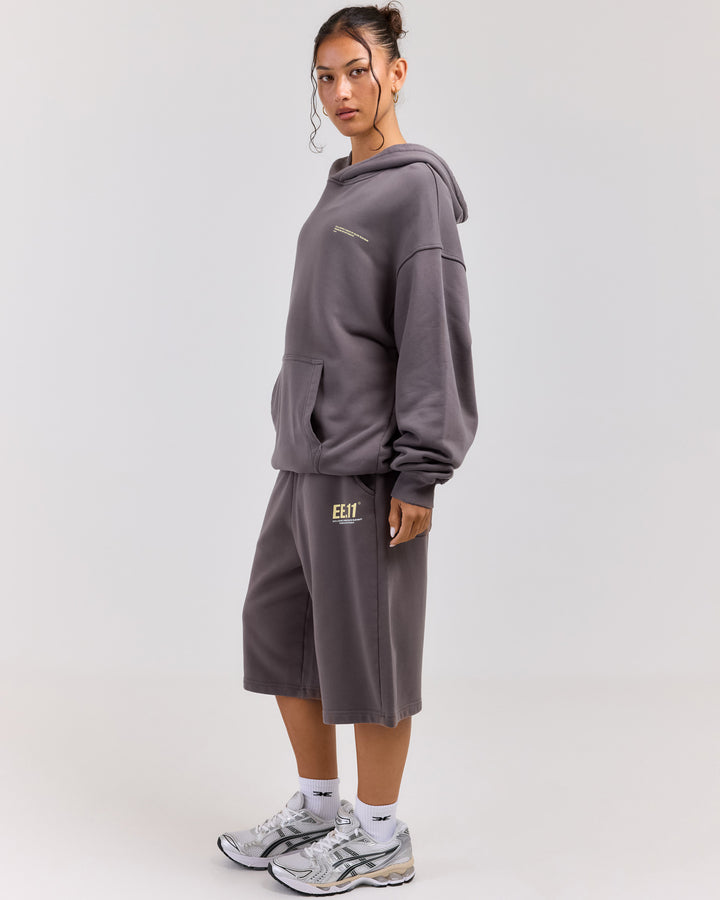 Premium Cotton Unisex Jorts - Pebble Grey