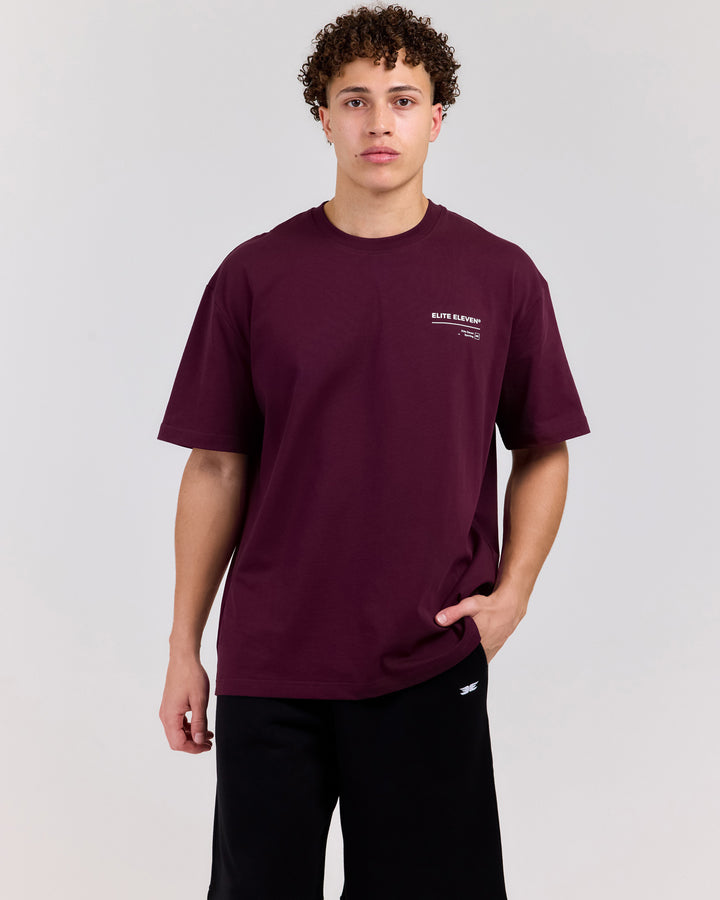 Primary Oversized Tee - Plum
