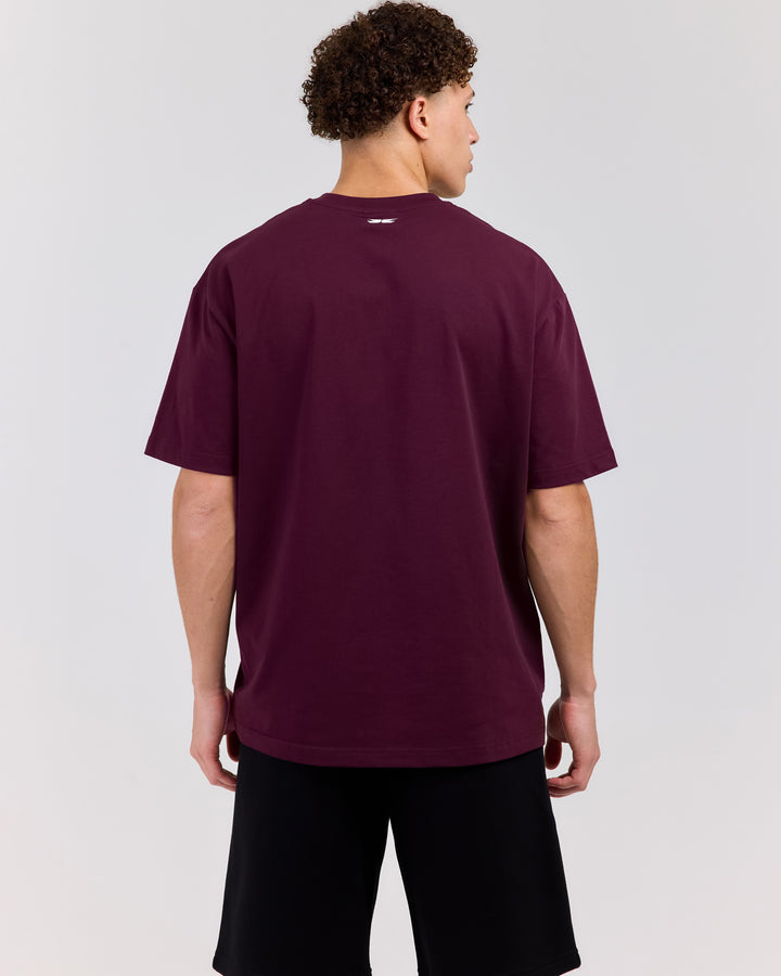 Primary Oversized Tee - Plum