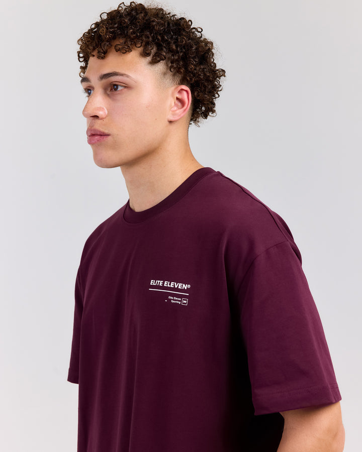 Primary Oversized Tee - Plum