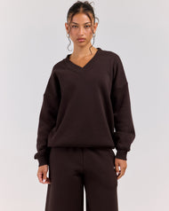 Omni V Neck - Coffee Bean