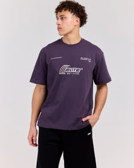 Retro Tee - Plum/Bone