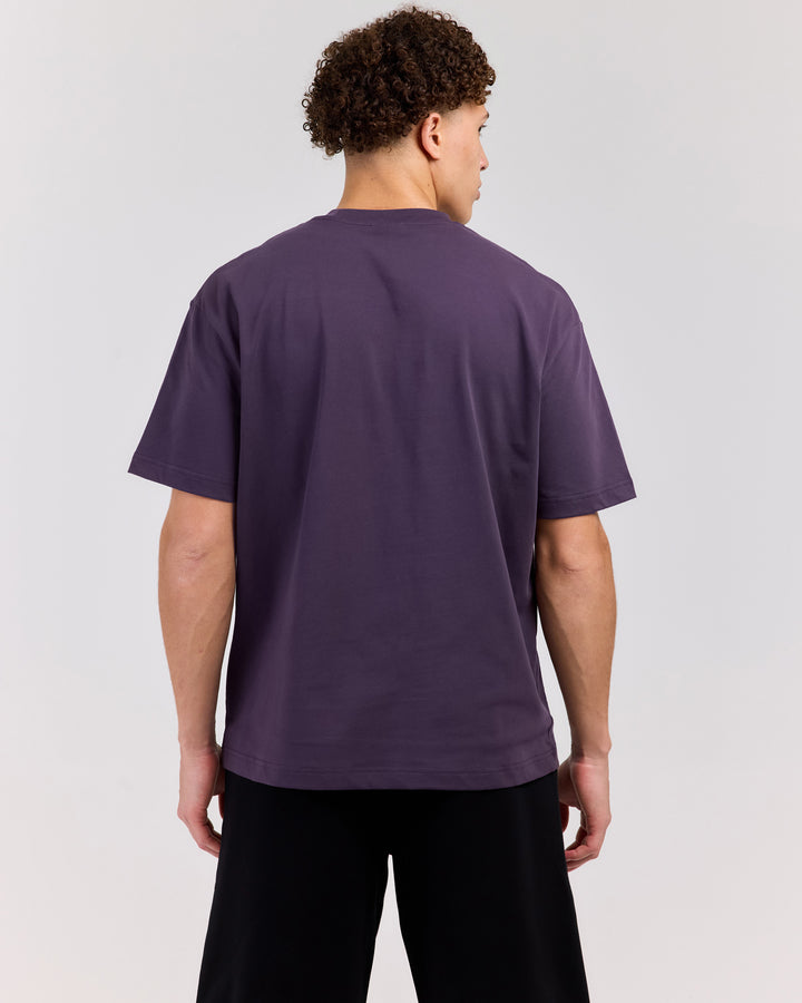 Retro Tee - Plum/Bone