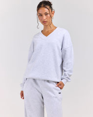 Omni V Neck - Grey Marle