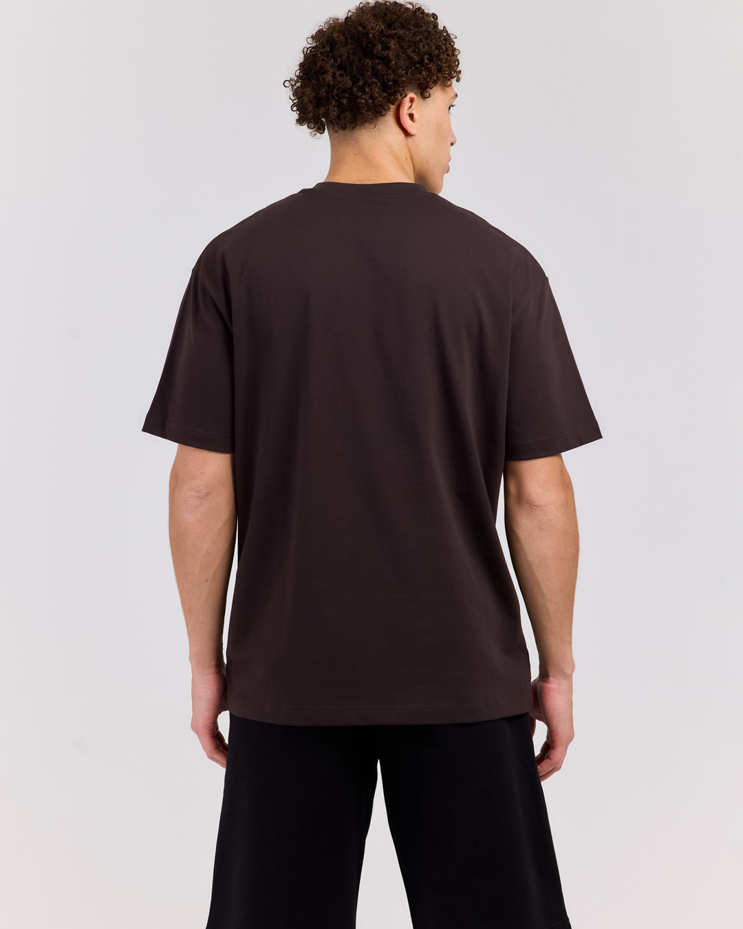 Badge Tee - Coffee Bean/Orange