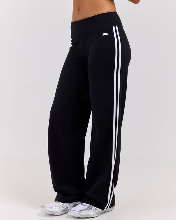 Airey Stripe Pants - Black/White