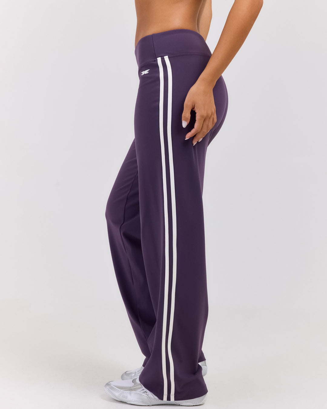 Airey Stripe Pants - Acai/White