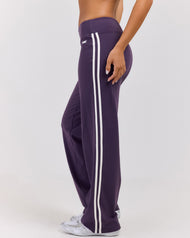 Airey Stripe Pants - Acai/White