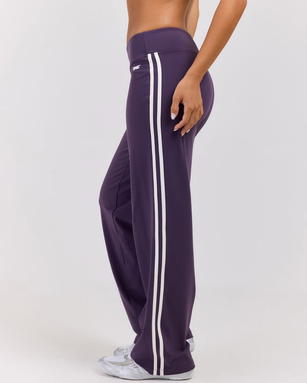 Airey Stripe Pants - Acai/White