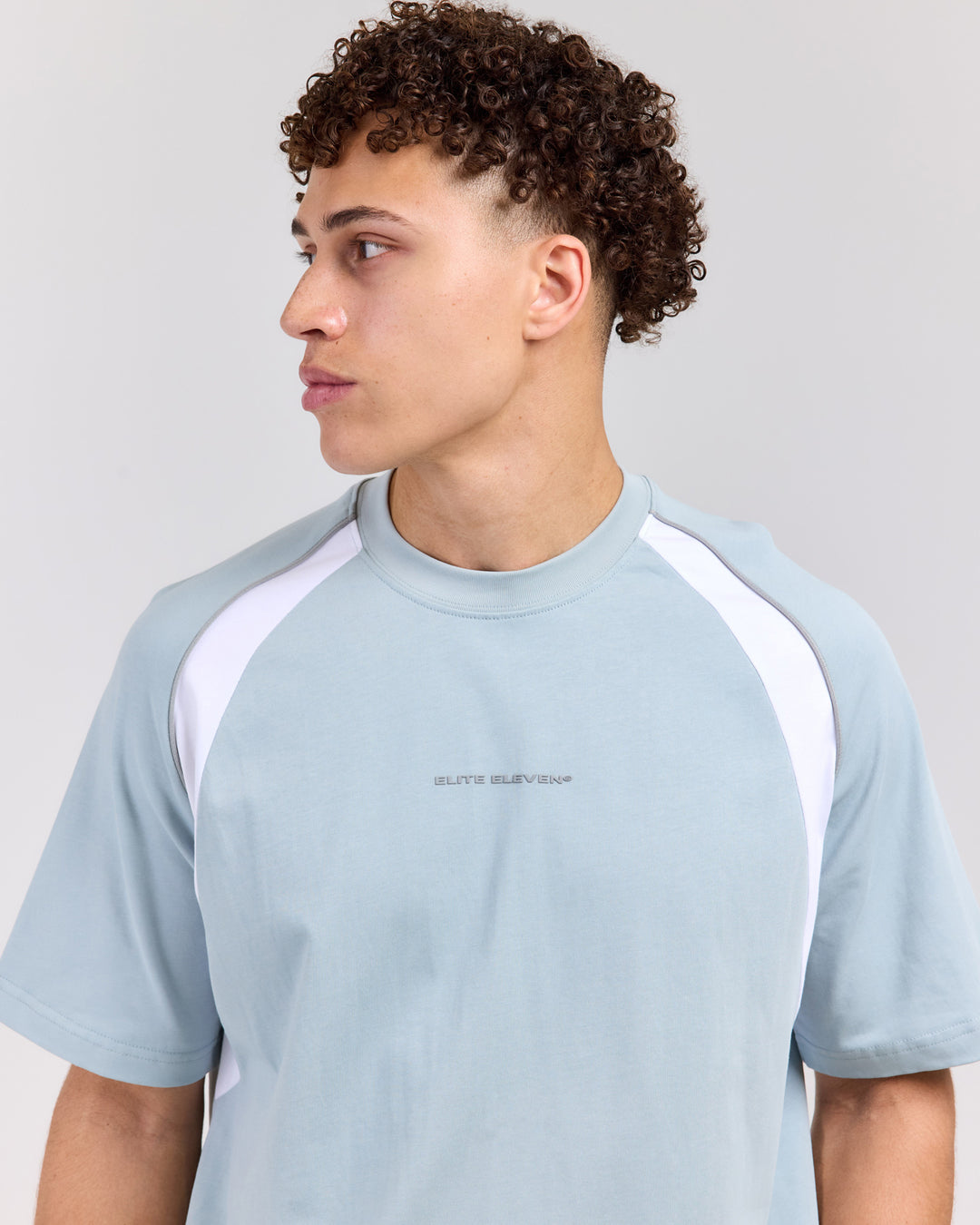 Panel Tee - Blue/White