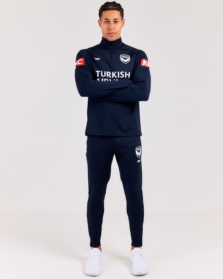 MVFC Unisex ProSport Heavy Training Zip Pants - Navy