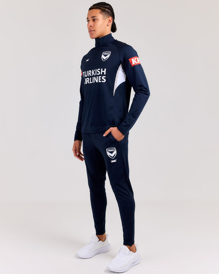 MVFC Unisex ProSport Heavy Training Zip Pants - Navy
