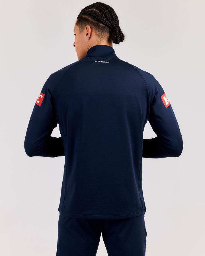 MVFC Men's ProSport Heavy Training 1/4 Zip - Navy/Grey/White