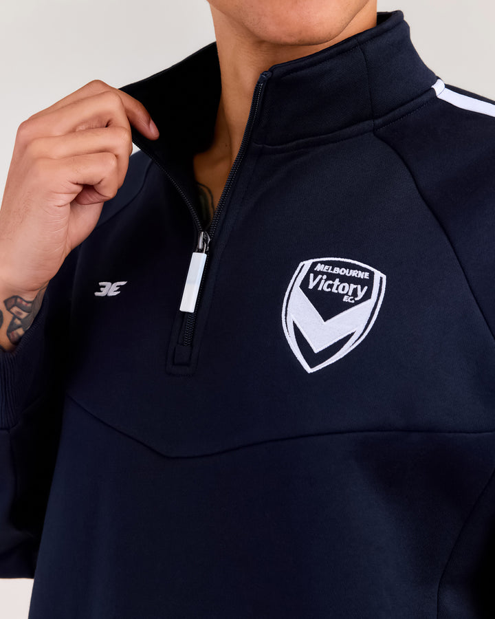 MVFC x EE ¼ Zip Jumper - Navy/White