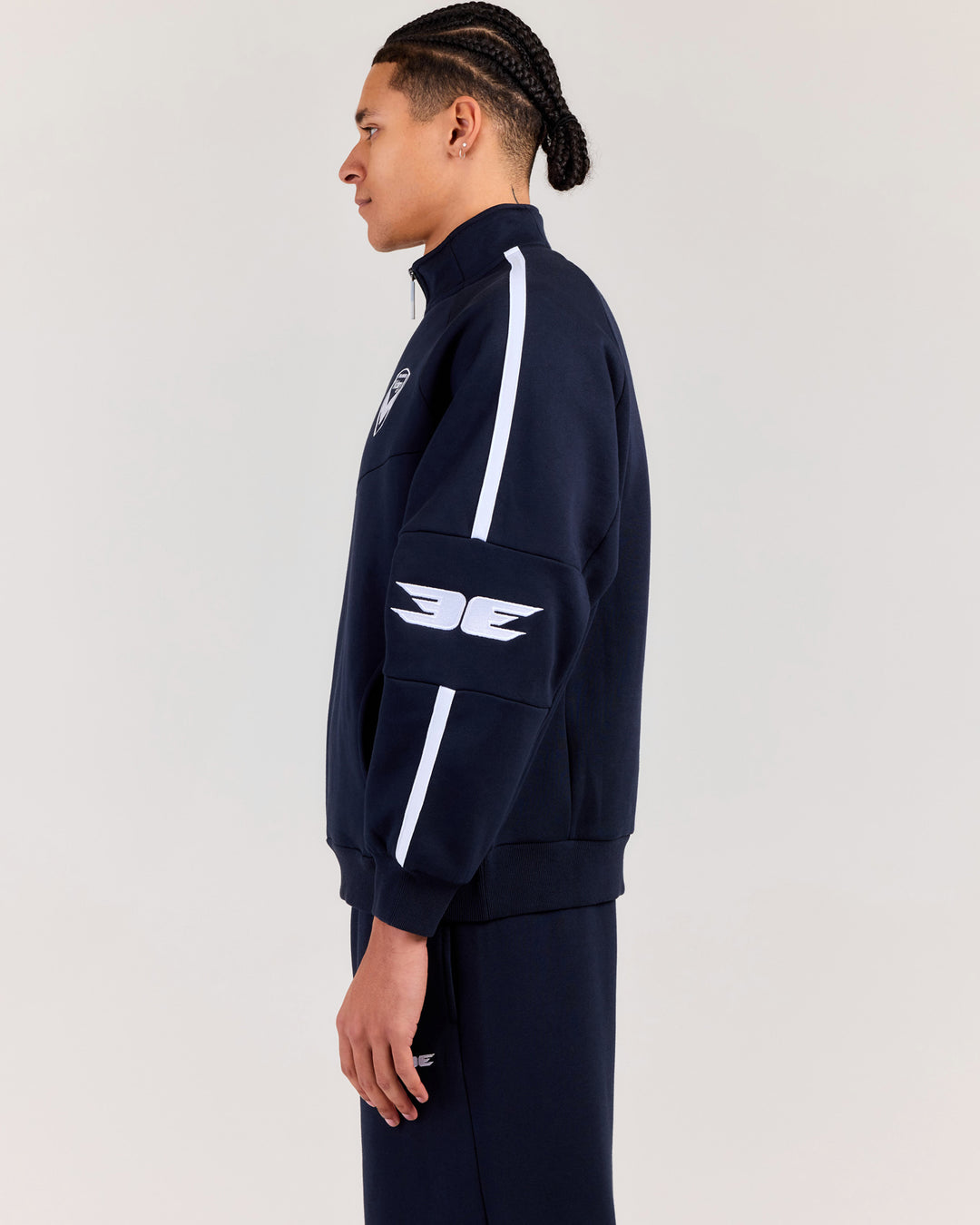 MVFC x EE ¼ Zip Jumper - Navy/White