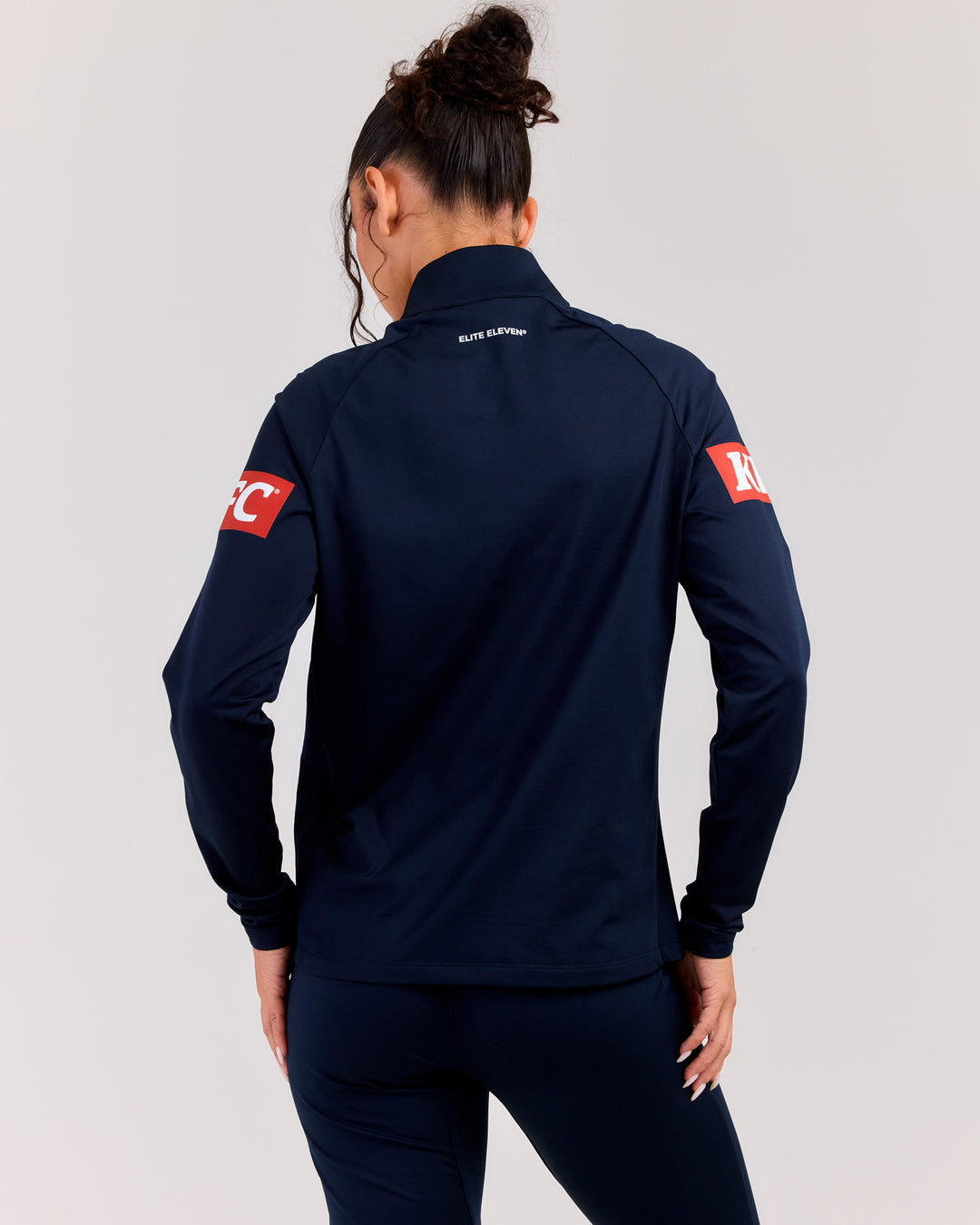 MVFC Women's ProSport Heavy Training 1/4 Zip - Navy/Grey/White