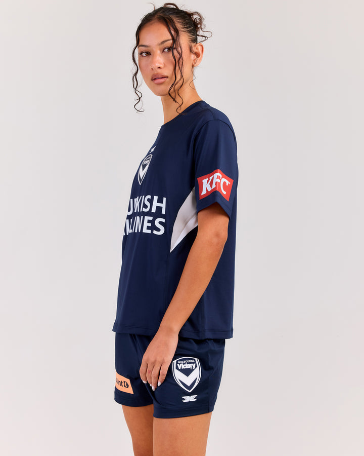 MVFC Women's ProSport Training Tee - Navy/Grey/White