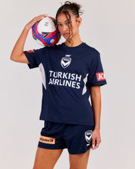 MVFC Women's ProSport Training Tee - Navy/Grey/White