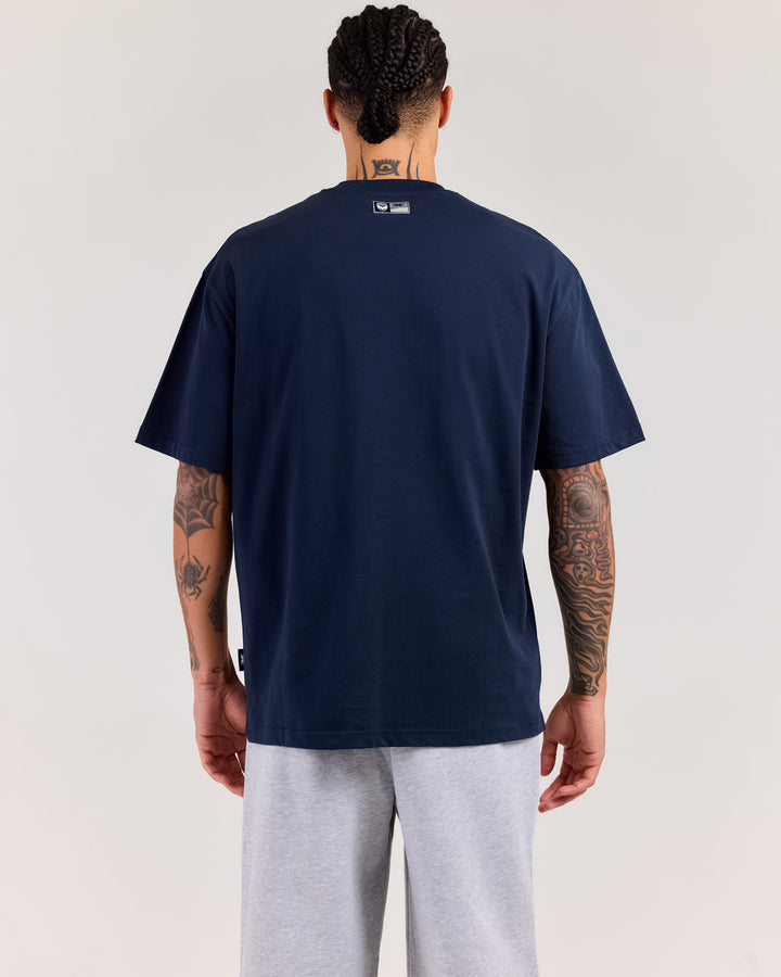 Men's MVFC Registered Oversized Tee - Navy/White