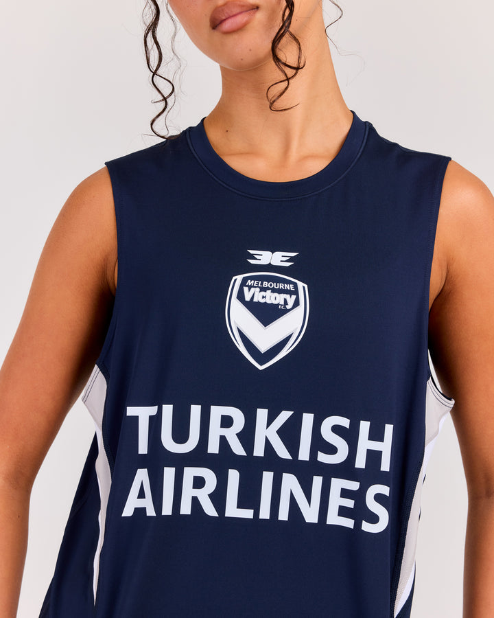 MVFC Women's ProSport Training Tank - Navy/Grey/White