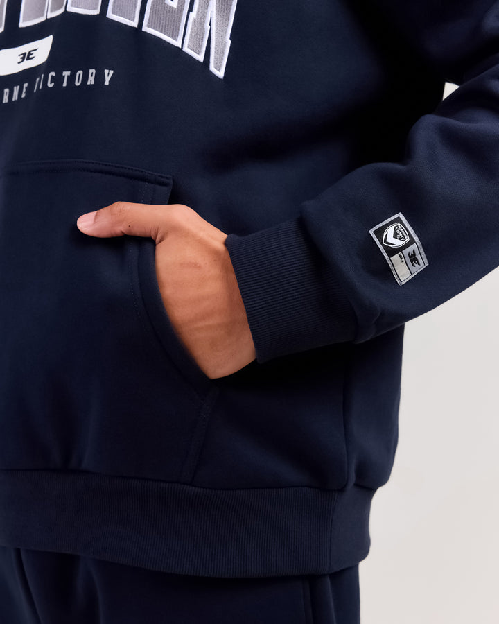Victory College Hoodie - Navy/White