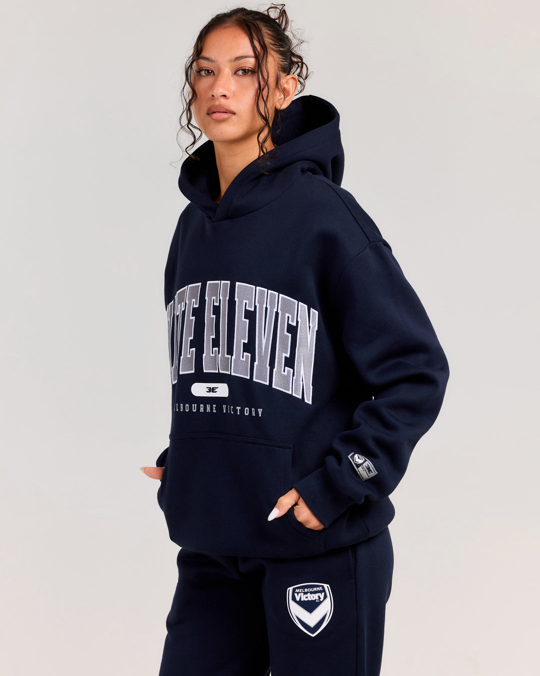 Victory College Hoodie - Navy/White