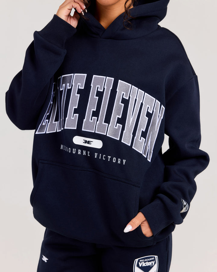 Victory College Hoodie - Navy/White