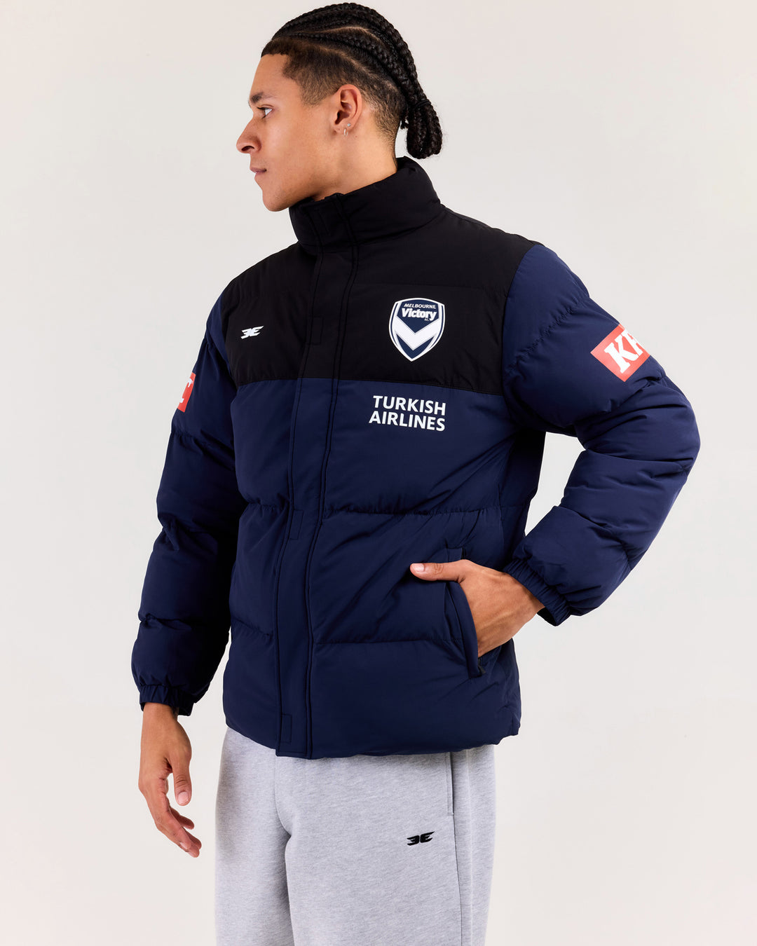 MVFC Unisex Puffer Jacket - Navy/Black