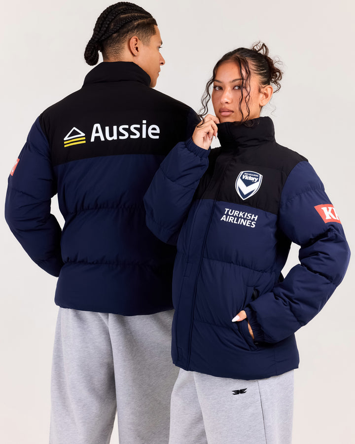 MVFC Unisex Puffer Jacket - Navy/Black