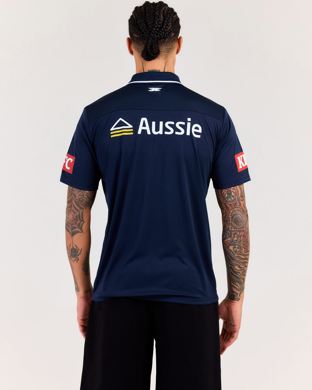 MVFC Men's Media Polo - Navy/Grey/White