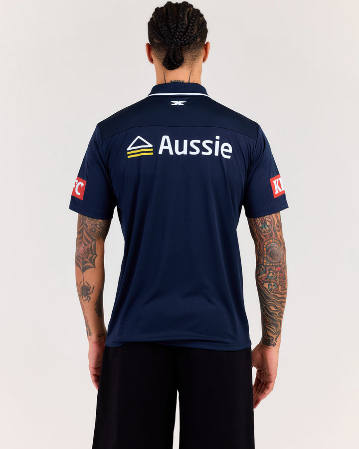 MVFC Men's Media Polo - Navy/Grey/White