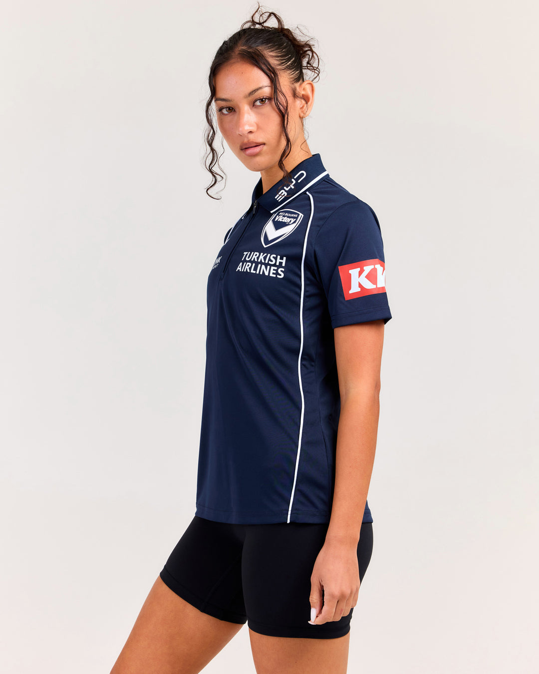 MVFC Women's Media Polo - Navy/Grey/White
