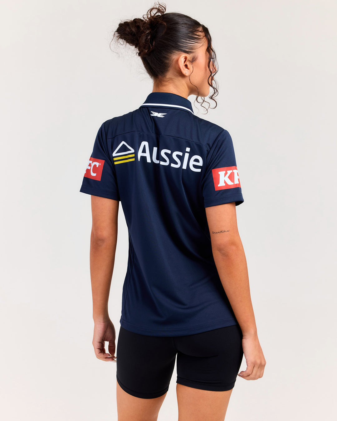 MVFC Women's Media Polo - Navy/Grey/White