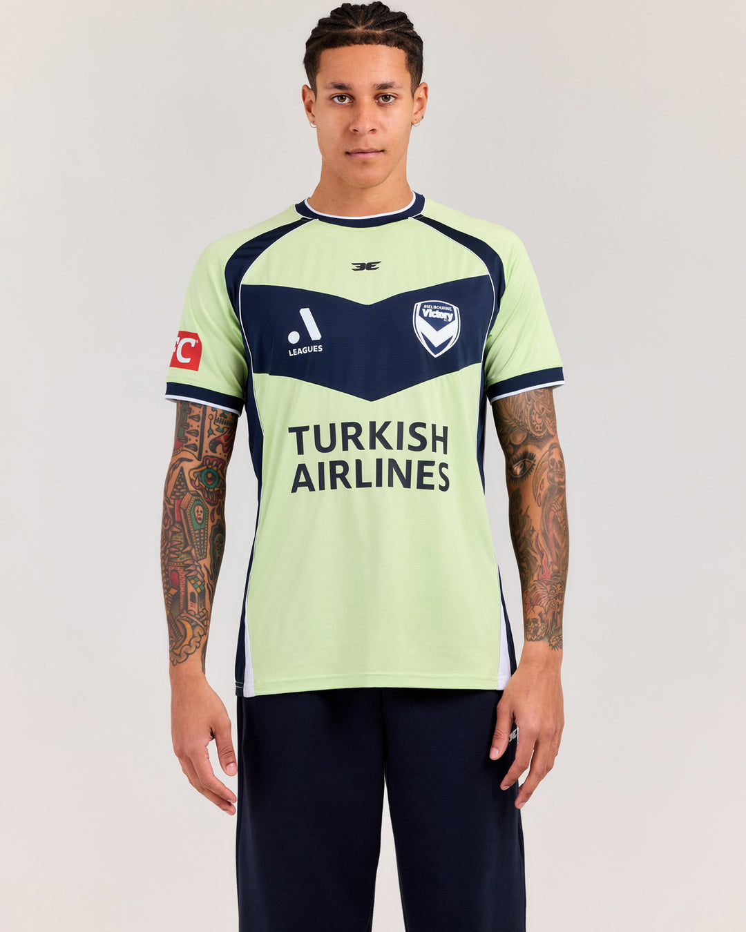 MVFC Elite Away Jersey - Lime/Navy/White