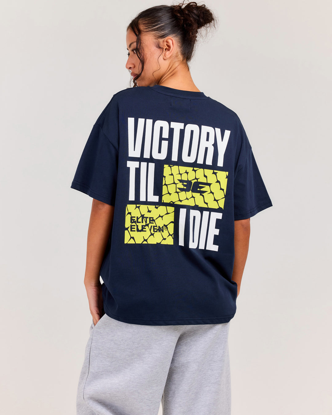 Women's VTID Oversized Tee - Navy/White/Lime