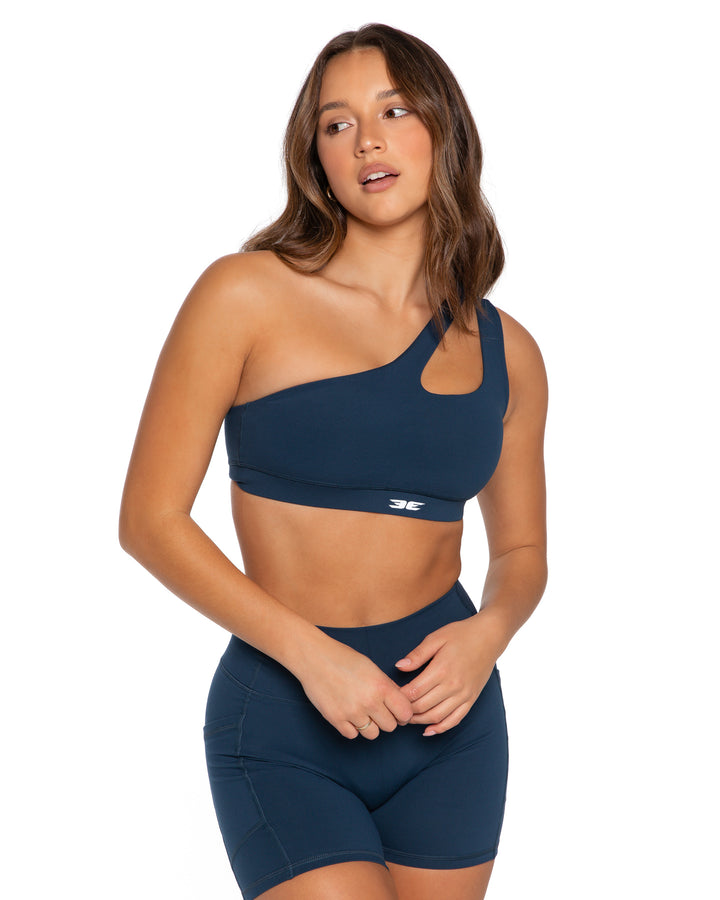 Asymmetric Bra - Navy