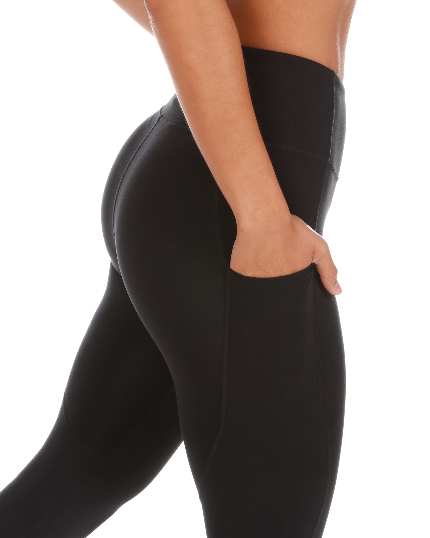 Women's Sweaty Betty High Shine Black 7/8 Length Leggings Yoga