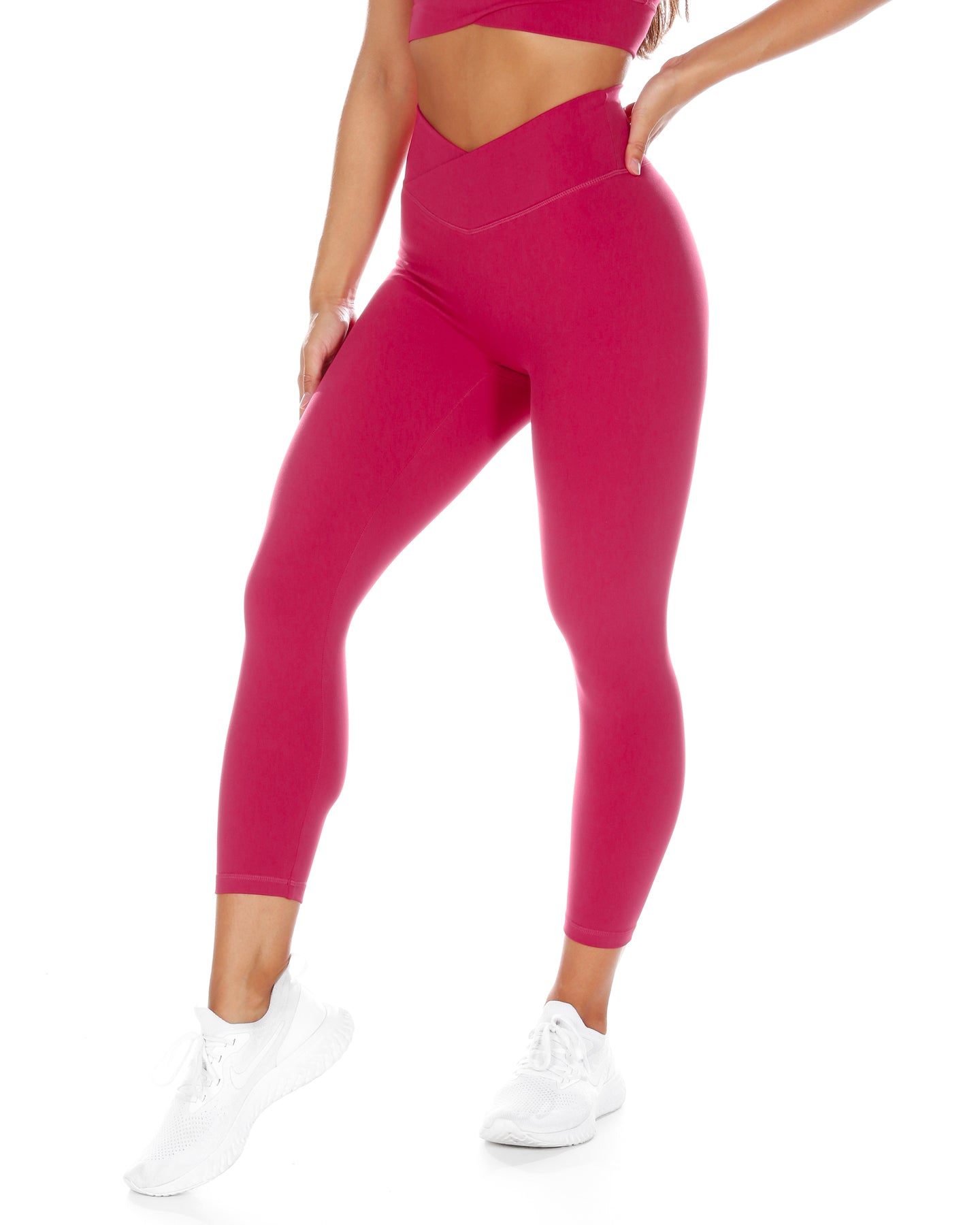 7/8 Cross Over Leggings - Purple – Elite Eleven