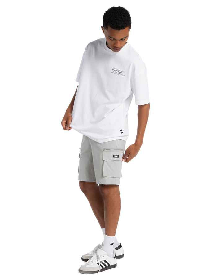 Utility Cargo Shorts - Light Grey