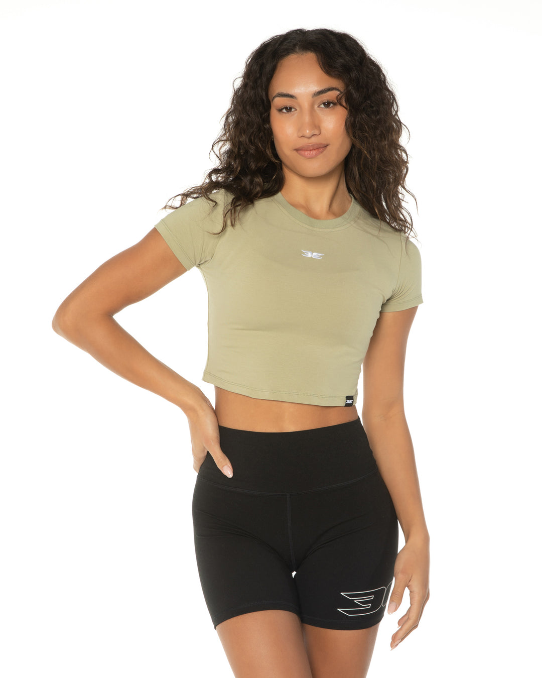 Elite Crop Tee - Sage