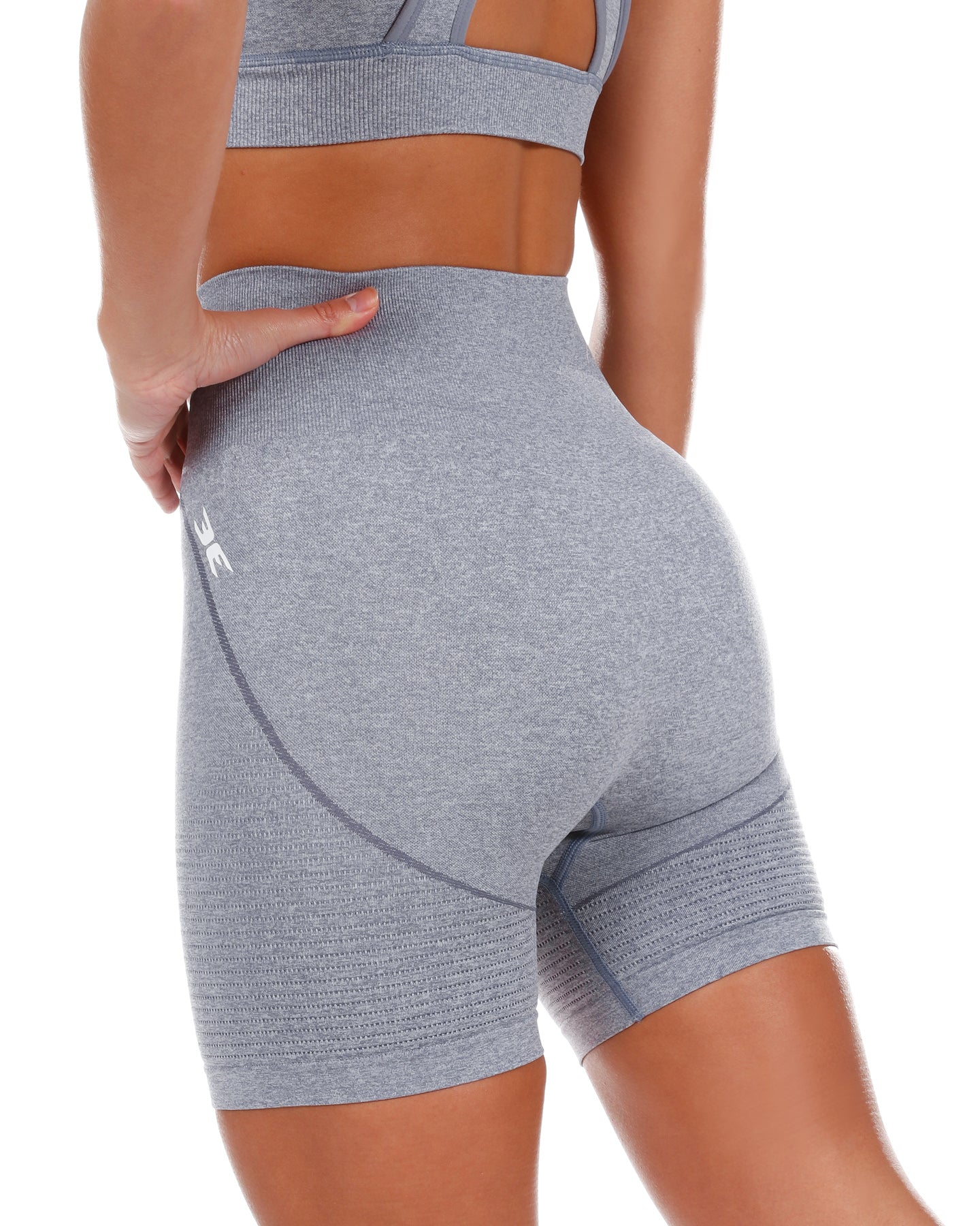Soft Seamless Shorts Light Grey – New Fitness USA
