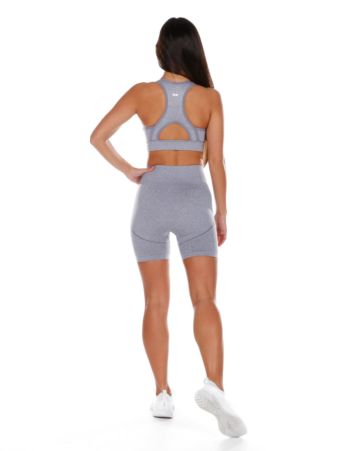 Elite Seamless Shorts - Grey Mist