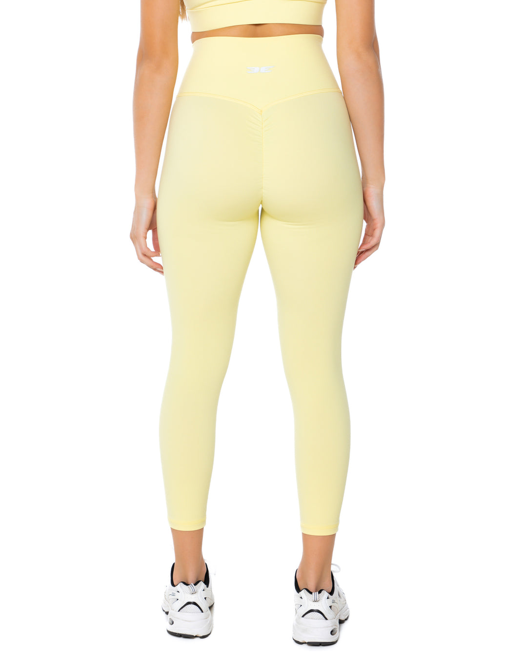 7/8 Aura Scrunch Leggings - Soft Yellow